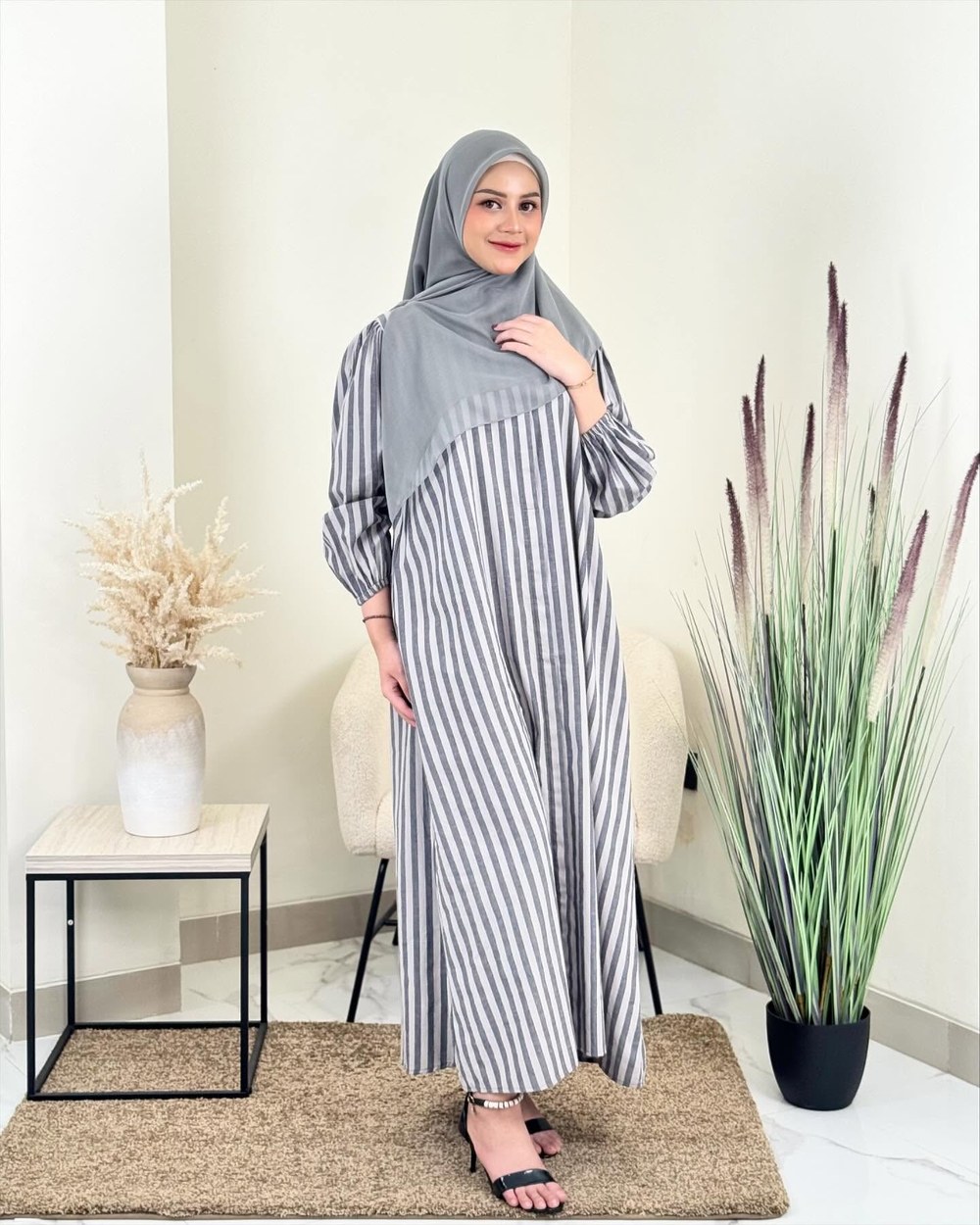 Elora Stripe Shirt Set foto 3