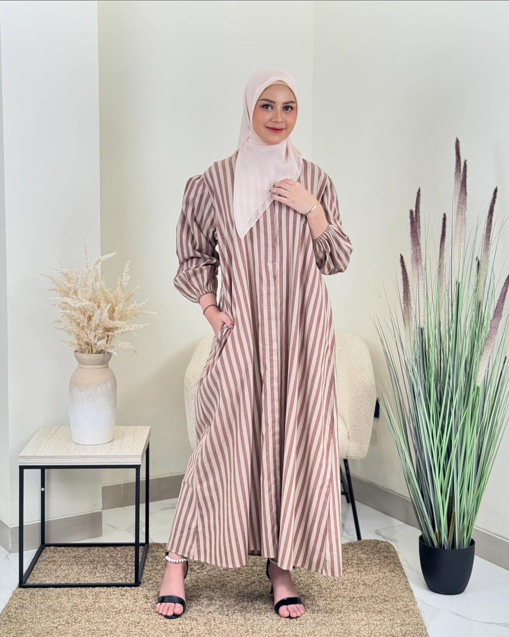 Elora Stripe Shirt Set foto 4