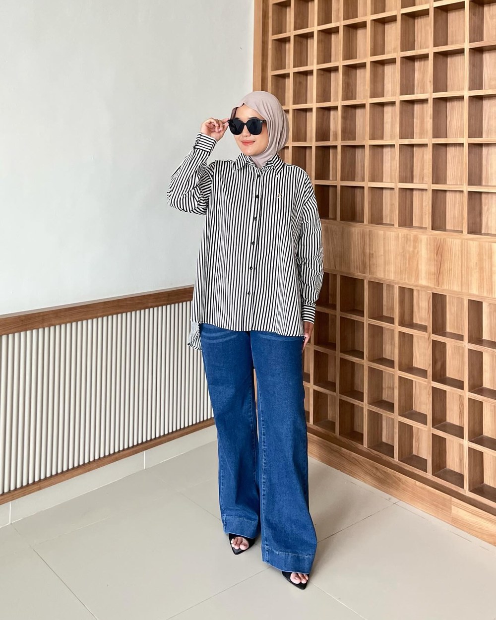Rania Denim Tunic Set foto 2